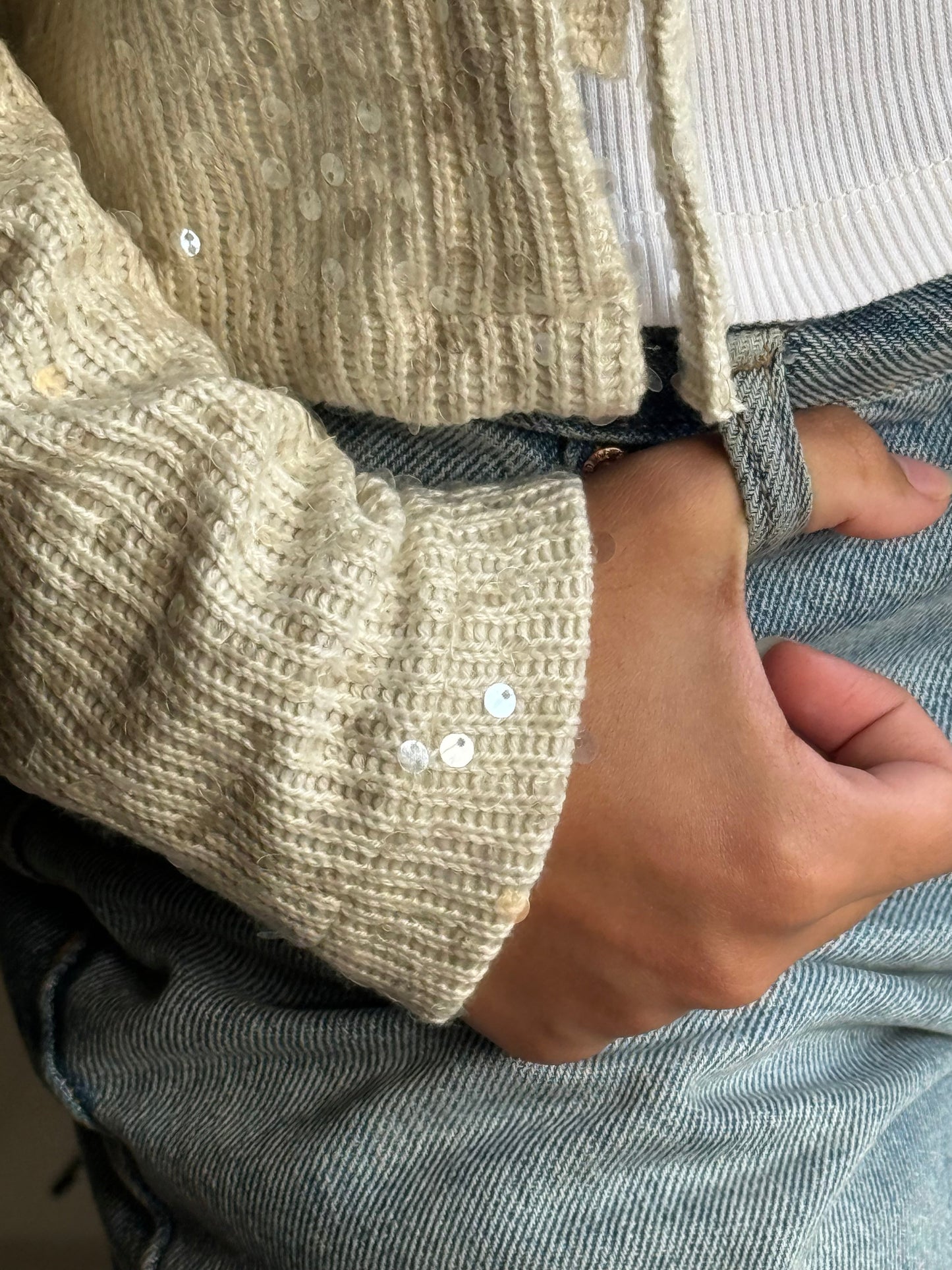 Sequin Cardigan