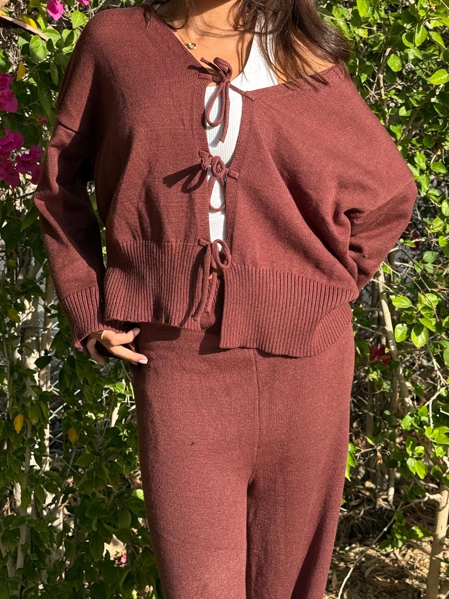 Ribbons Cardigan Set
