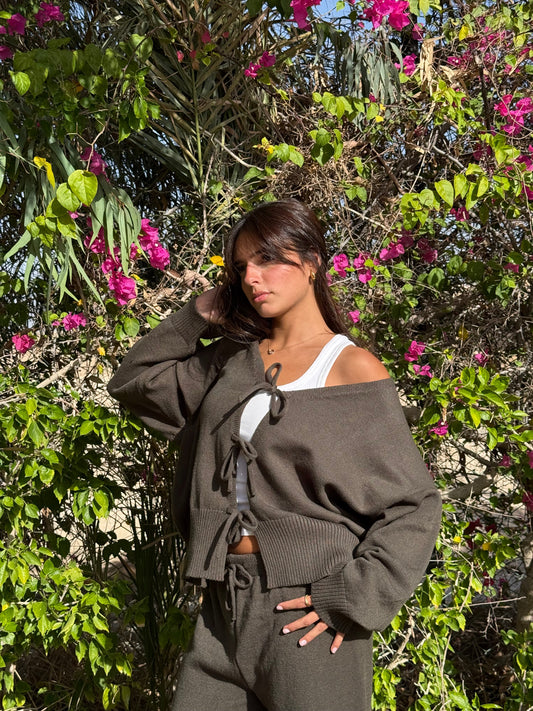 Ribbons Cardigan Set