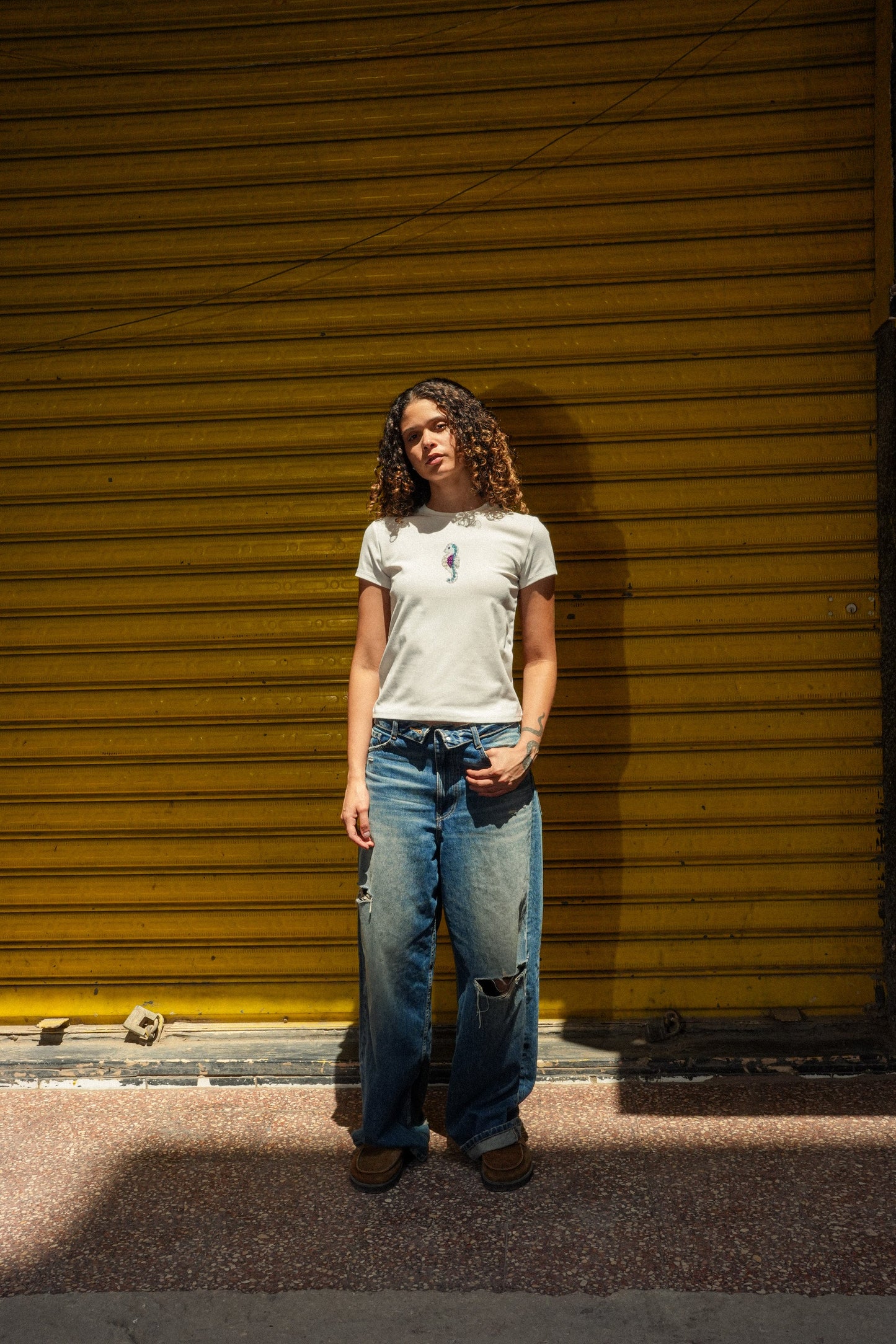 Seahorse beaded top