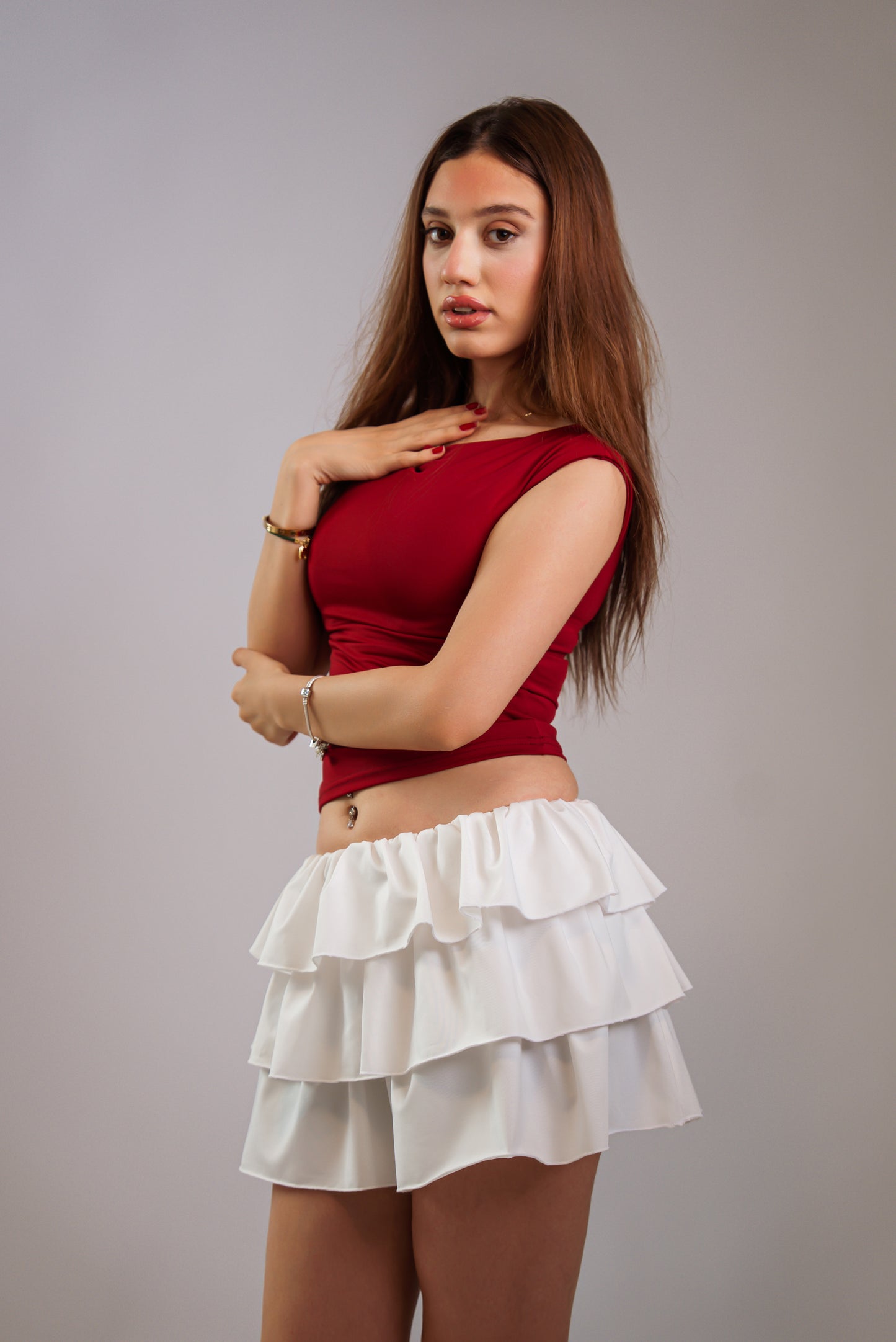 Ruffled Skirt